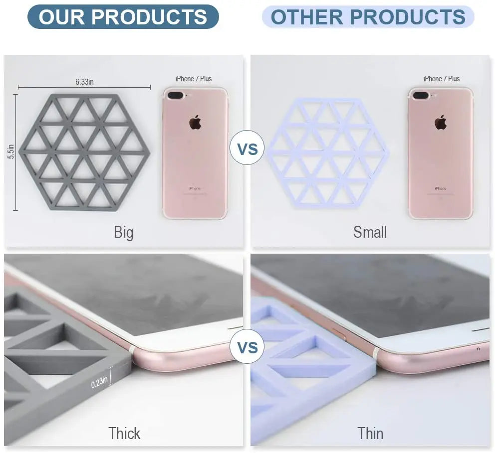 SAYOK Silicone Trivets 6 Pcs Non-Slip, Heat Resistant, Hot Pot and Pan Holder Pattan Australia